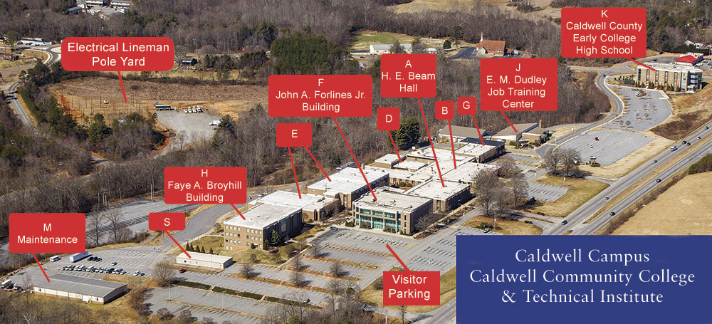 Caldwell Campus Map