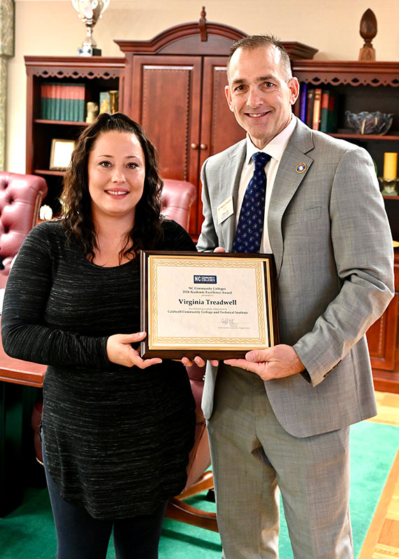 Gina Treadwell with Dr. mark Poarch
