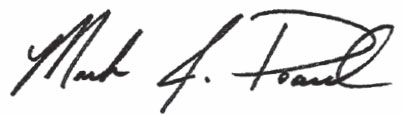 Dr. Mark J. Poarch signature