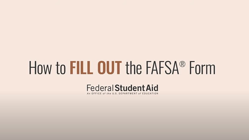 How to fill out FAFSA video header