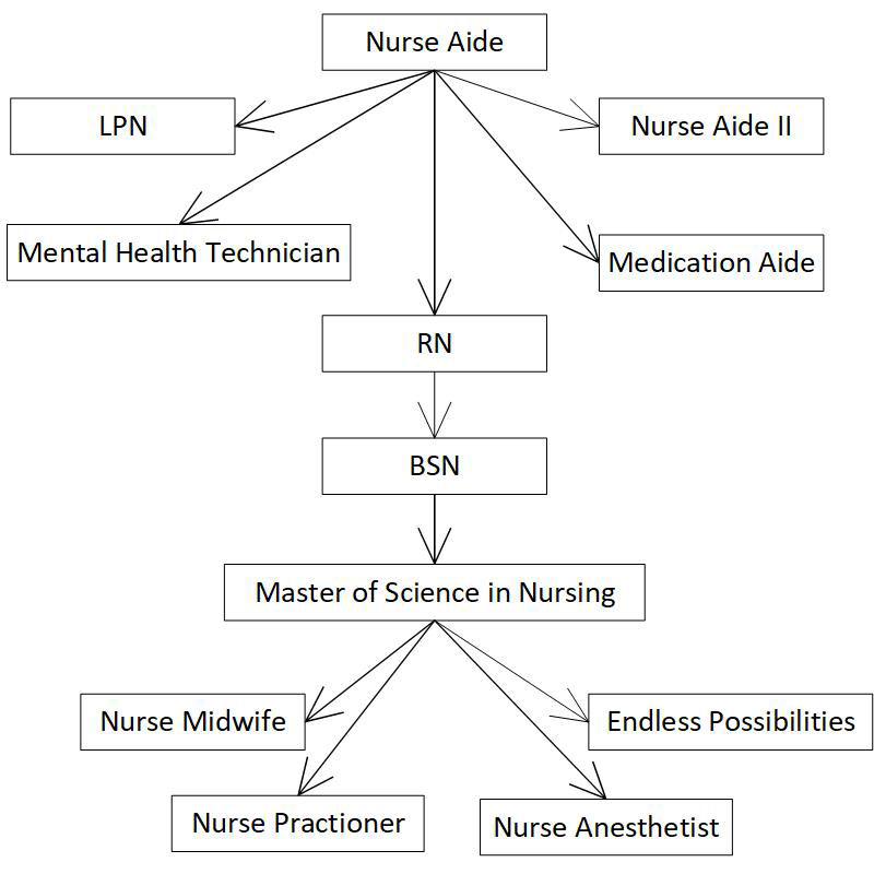 Nurse Aide I potential pathway chart