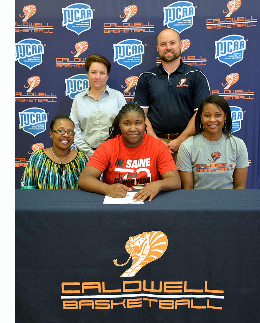 Sy-tasia Brown signed her letter of intent to play for the CCC&TI Lady Cobras