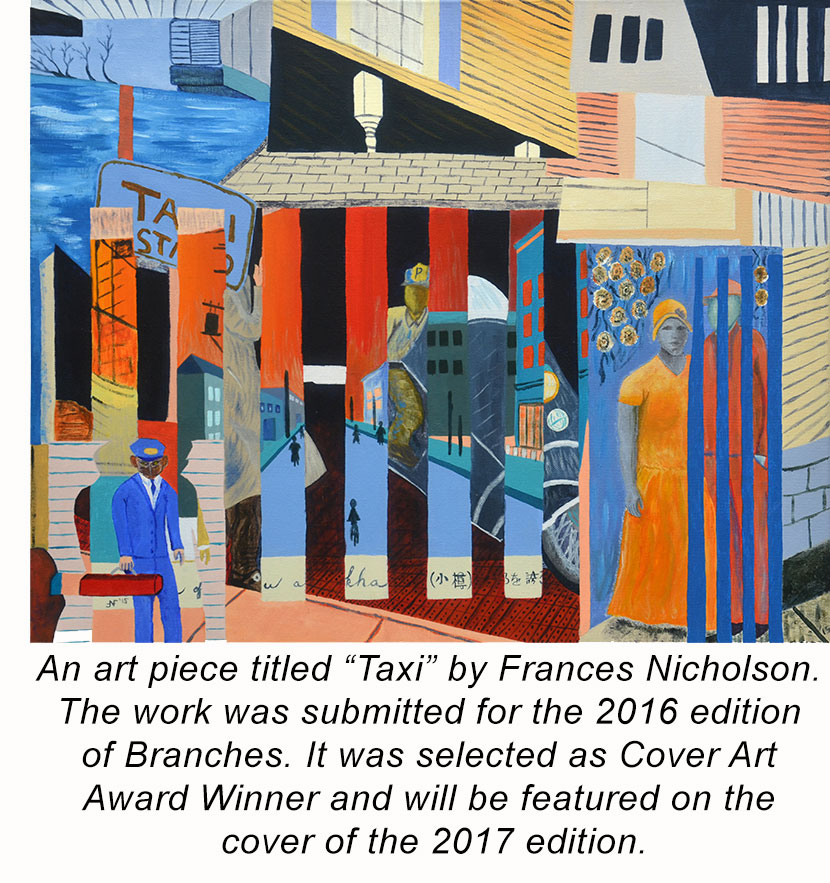 Frances Nicholson's art piece titled Taxi