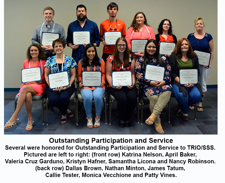 Trio Outstanding Participation and Service Students