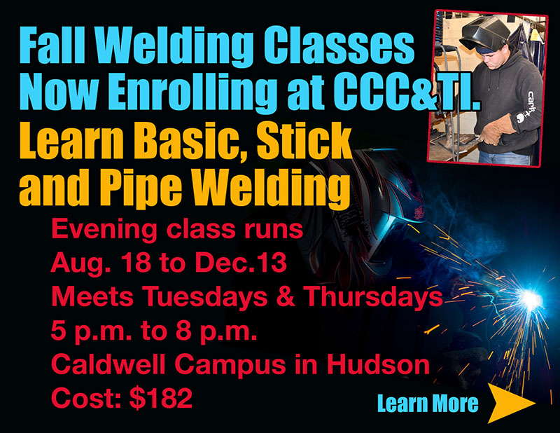 ad for Fall 2022 Welding Class