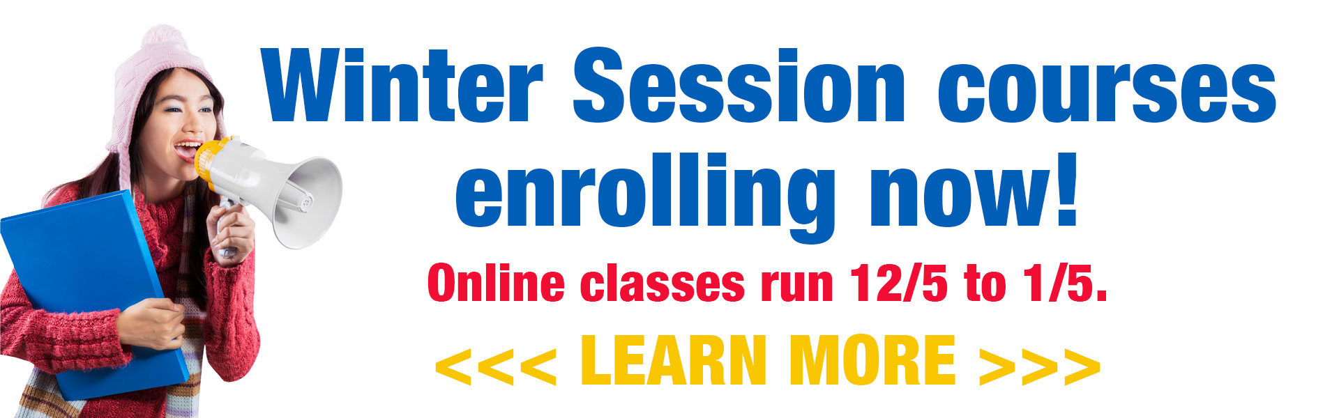 Sign up Winter Session Classes